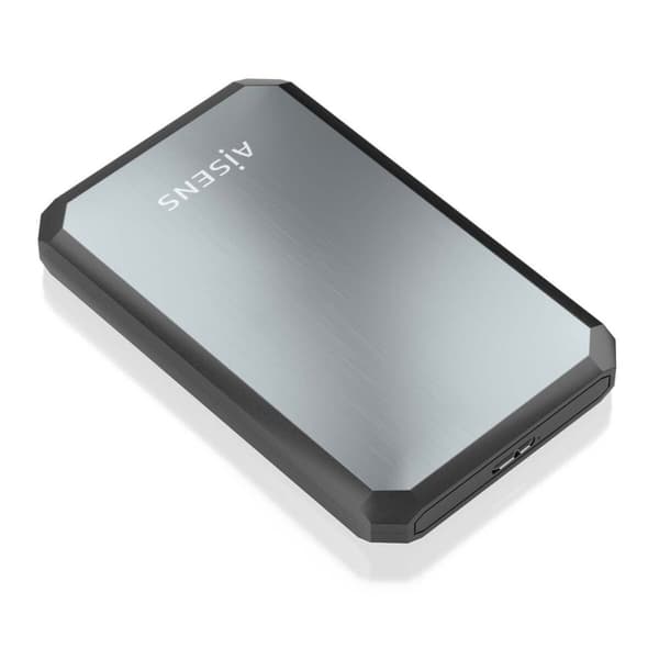 Hårddiskkabinett Aisens ASE-2529B 2,5" Svart, Grå