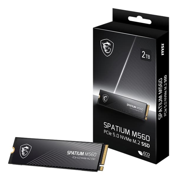 MSI SPATIUM M560 PCIE 5.0 NVME M.2 2TB PCI Express 5.0 3D NAND