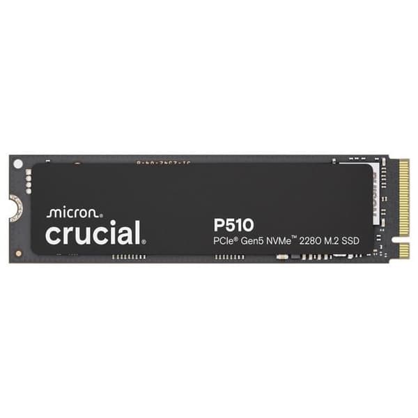 CRUCIAL - P510 - Intern SSD - 1 To - PCIe Gen4 NVMe M.2 - L hastighet upp till 11000 Mo/s - CT1000P510SSD8