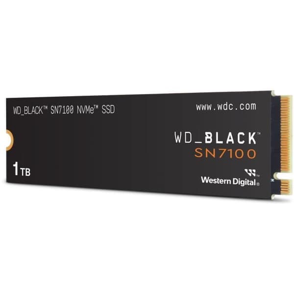 WESTERN DIGITAL - WDS100T4X0E - Intern SSD - Svart - SN7100 - NVMe - 1 To - upp till 7 250 Mo/s i läsning