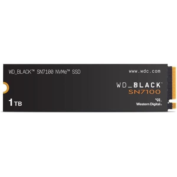 WESTERN DIGITAL - WDS100T4X0E - Intern SSD - Svart - SN7100 - NVMe - 1 To - upp till 7 250 Mo/s i läsning