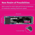 Miniatyrbillede 3 af 5: SSD - KIOXIA - EXCERIA PRO - 2TB, M.2, 7300 MB/s läshastighet, 6400 MB/s skrivhastighet, för bärbar dator