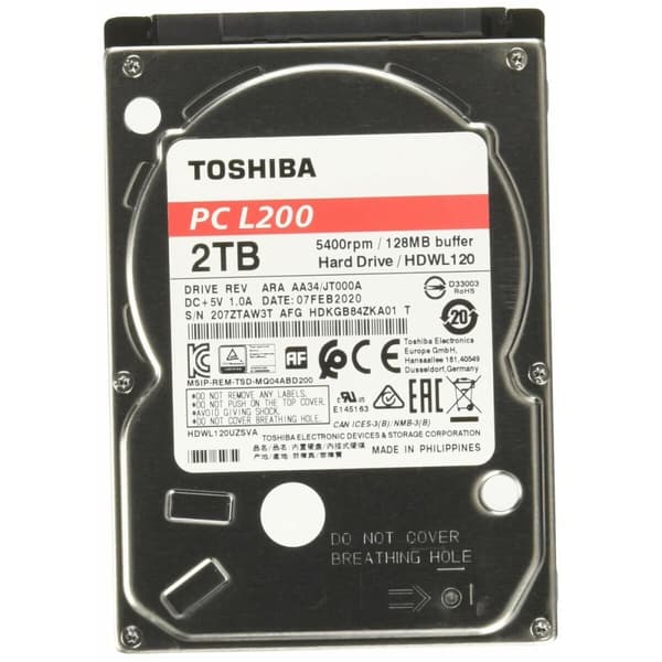 Hårddisk Toshiba HDKGB91ZKA01T 2,5" 2 TB