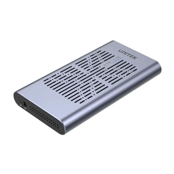 Hårddiskkabinett Unitek DIAUTKOBU0010 Grå USB-C USB 3.2 USB C Svart, Grå