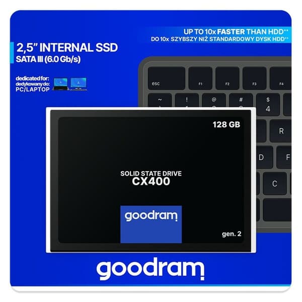 Hårddisk GoodRam CX400 gen.2 2,5" 128 GB SSD