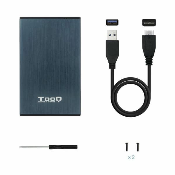 Externlåda TooQ TQE-2527PB Blå 2,5"
