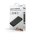 Miniatyrbillede 4 af 4: Ekstern Boks GEMBIRD EE2280-U3C-03 Sort USB USB-C