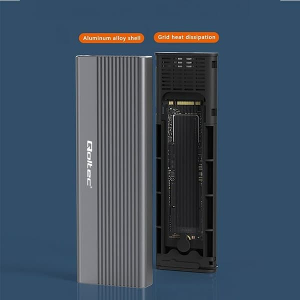 Ekstern Boks Qoltec 52267 Grå