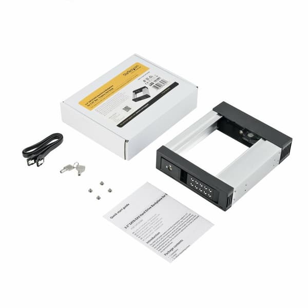 Lomme til harddisk Startech HSB1SATSASBA Sort