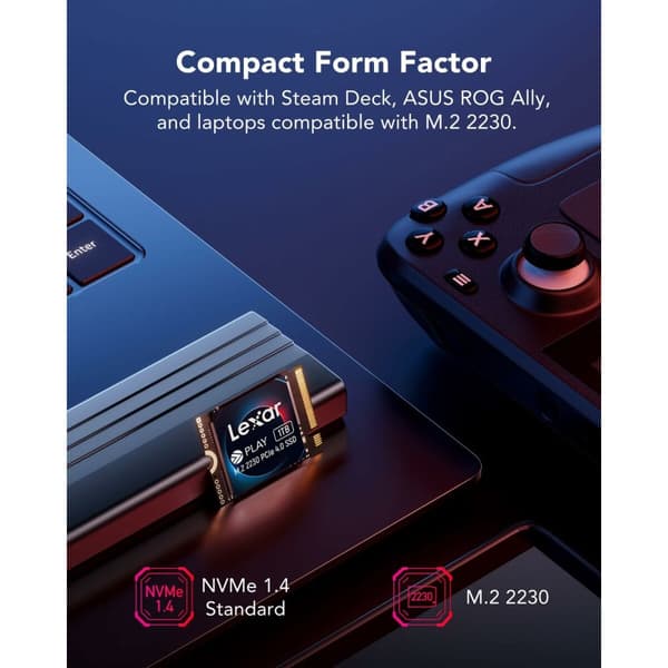 Hårddisk Lexar LNMPLAY001T-RNNNG 1 TB SSD