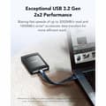Miniatyrbillede 4 af 9: Ekstern harddisk Lexar LSL500M001T-RNBNG Sort 1 TB