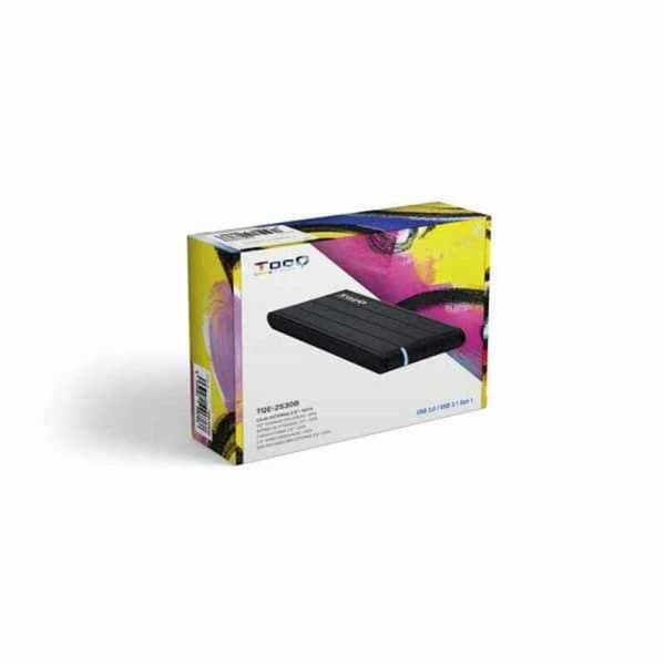 Externlåda TooQ TQE-2530B 2.5" SATA USB 3.0 Svart