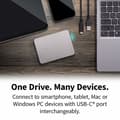 Miniatyrbillede 2 af 7: Ekstern harddisk Toshiba HDTX210ESCAA 1 TB HDD Sølvfarvet Magnetisk