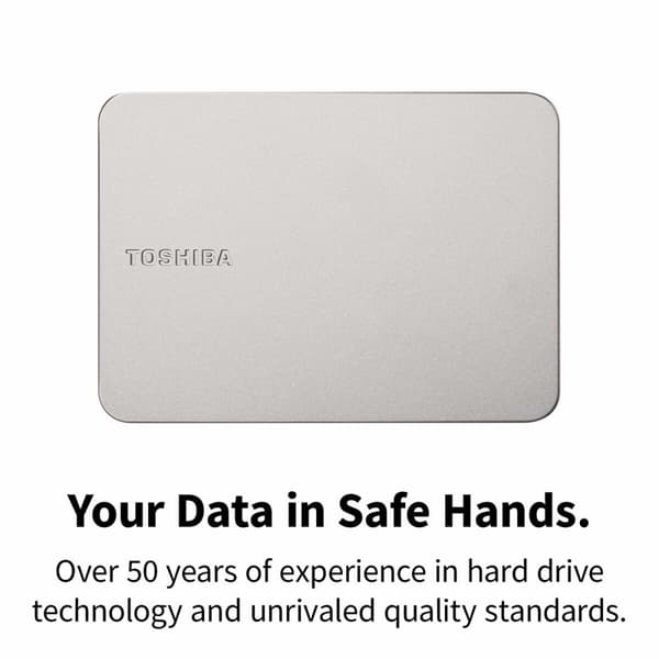 Extern Hårddisk Toshiba HDTX210ESCAA 1 TB HDD Silvrig