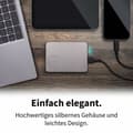 Miniatyrbild 6 av 7: Extern Hårddisk Toshiba HDTX210ESCAA 1 TB HDD Silvrig
