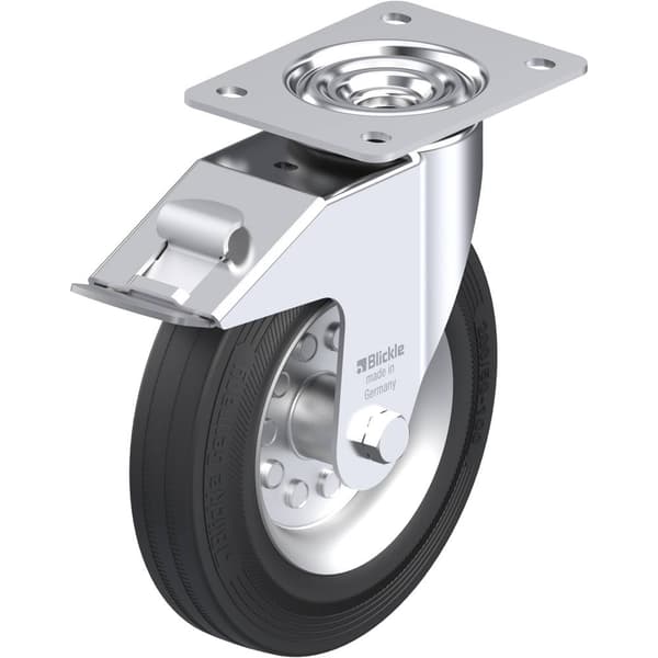 Blickle 380055 LE-VE 200R-FI Länkhjul med fixering Hjuldiameter: 200 mm Bärförmåga (max. ): 205 kg 1 st
