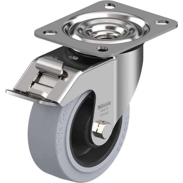 Blickle 609743 LEX-POEV 100XR-FI-SG Länkhjul med fixering Hjuldiameter: 100 mm Bärförmåga (max. ): 150 kg 1 st