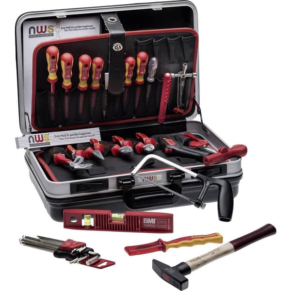 NWS 321K-24 Elektriker Verktygsväska med utrustning 24 delar (L x B x H) 470 x 360 x 180 mm