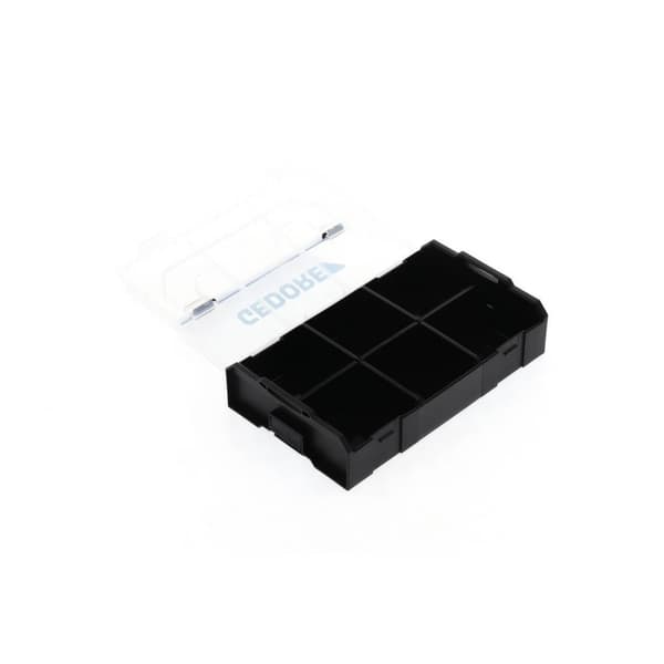 Gedore 2950529 Verktygslåda (tom) Plast Svart, Transparent
