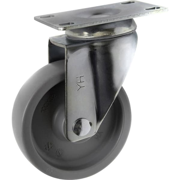 TOOLCRAFT TO-5137935 Länkhjul 100 mm med skruvplatta Bärförmåga (max. ): 125 kg