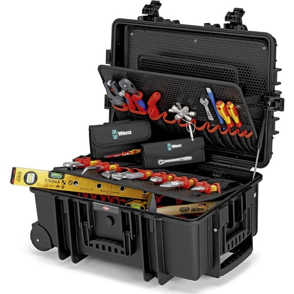 Knipex Robust 45 Elektro 00 21 37 Elektriker Verktygsväska med utrustning 63 delar
