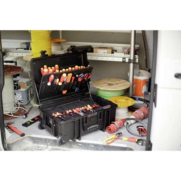 Wiha 42069 Elektriker, Hantverkare, Lärling, Professionell, VDE Verktygsväska med utrustning 113-delars (L x B x H) 625