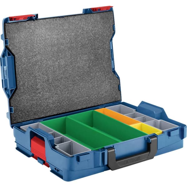 Bosch Professional L-BOXX 102 & Inset Boxen 6tlg. 1600A016NC Transportväska ABS Blå (L x B x H) 357 x 442 x 117 mm