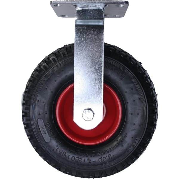 10" 260mm pneumatiske stålhjul 300x4 oppustet - sæt med 4.