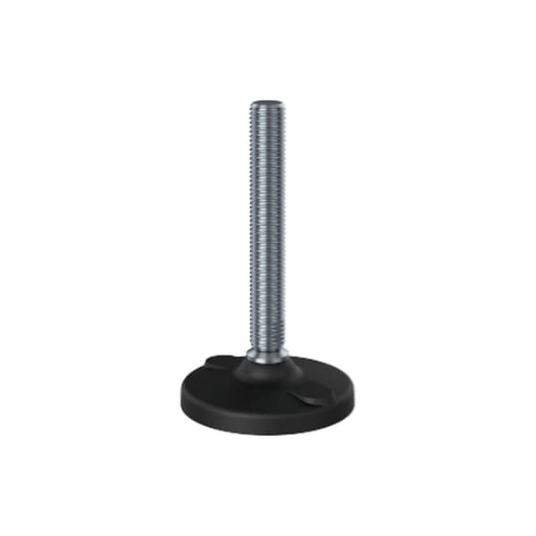 Rostfri avställningsfot M20x150x100mm plastfot med hål1500kg - Set om 4