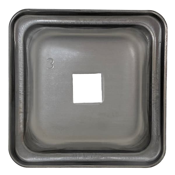Pallefødder af blødt stål 127 mm x 127 mm x 54 mm høje 2190 kg pr. fod (sæt med 4)