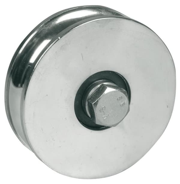 120 mm hjul med runde riller og 2 kuglelejer - sæt med 2 stk.