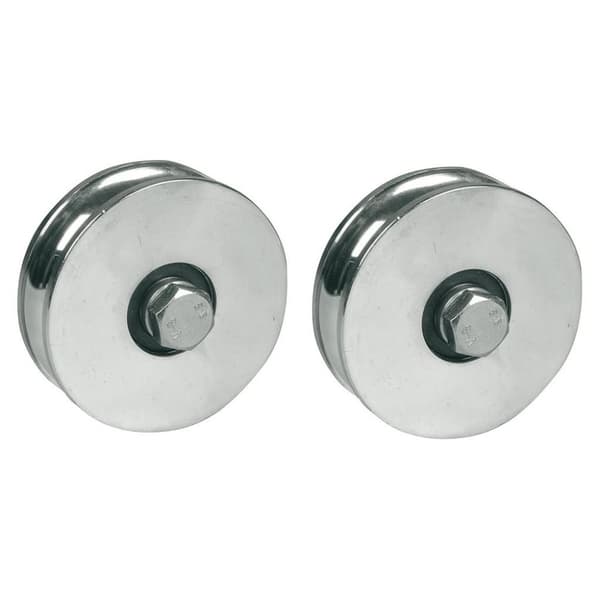 120 mm hjul med runde riller og 2 kuglelejer - sæt med 2 stk.
