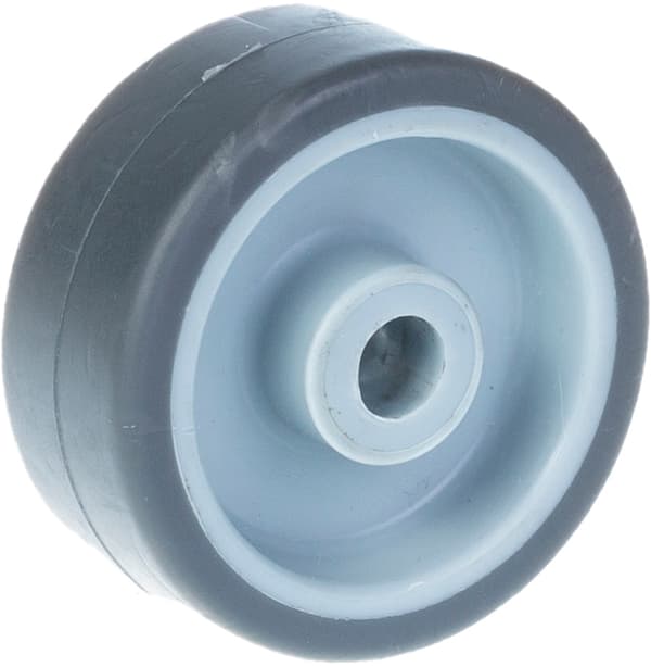 50mm 2" pyörä harmaa kumirengas muovisella keskiöllä 160kg kantavuus, 4 kpl:n sarja.