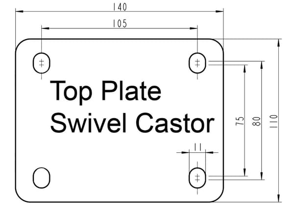 200 mm 8" rostfritt stålhjul grått gummi, svängbart, 820 kg, set om 4