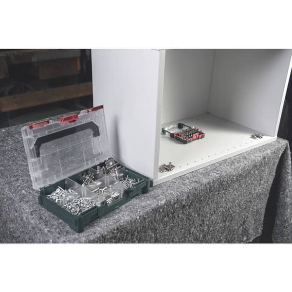Metabo metaBOX 63 XS 626896000 Verktygslåda ABS Grön, Transparent (L x B x H) 252 x 167 x 63 mm