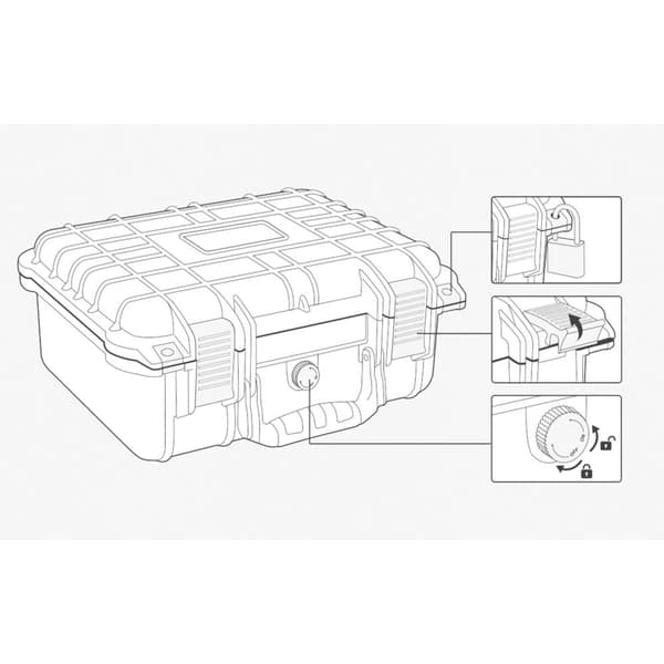TOOLCRAFT IP67 TO-7746852 Utomhusväska (L x B x H) 500 x 410 x 190 mm