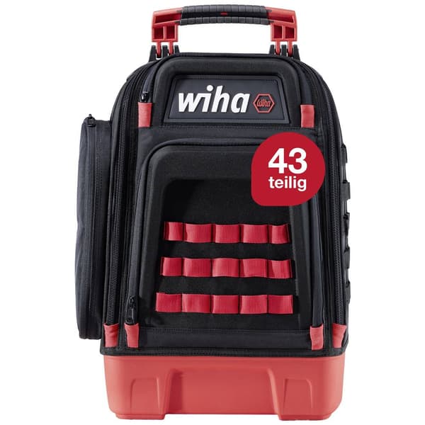 Wiha 45529 Hantverkare, Hantverkare, Universal Verktygsryggsäck bestyckad 41 delar (L x B x H) 385 x 260 x 530 mm