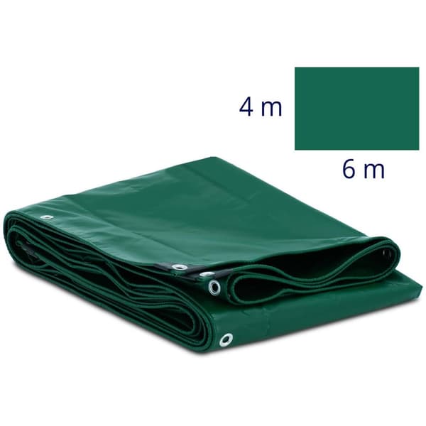 Wiesenfield Presenning - med öljetter - 600 x 400 cm - plast
