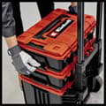 Miniatyrbild 3 av 4: Einhell E-Case L with wheels 4540014 Transportvagn Plast Svart, Röd (L x B x H) 444 x 330 x 131 mm