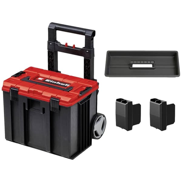 Einhell E-Case L with wheels 4540014 Transportvagn Plast Svart, Röd (L x B x H) 444 x 330 x 131 mm