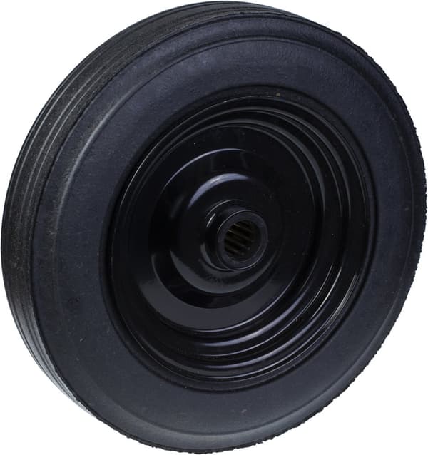 400 mm 16" hjul gummidäck pressat stål centrum 31,8 mm stark 2000 kg, set om 4