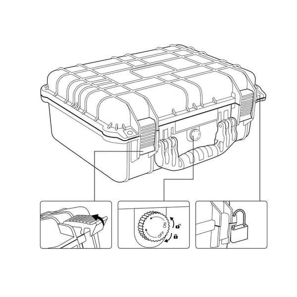 TOOLCRAFT TO-7859271 Universal Utomhusväska 1 st (L x B x H) 420 x 330 x 174 mm