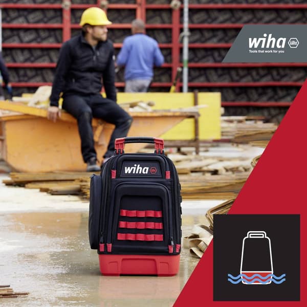 Wiha 45528 Elektriker Verktygsryggsäck bestyckad 27 delar (L x B x H) 385 x 260 x 530 mm