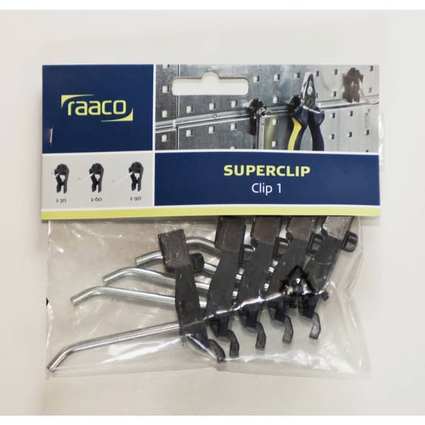 raaco 104562 Verktygskrokar Clip 9 förvaringslådor (L x B x H) 108 x 83 x 58 mm