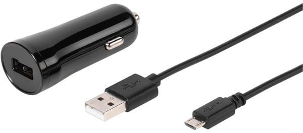 Vivanco car charger USB 2.4A 1,2m (60022) Svart