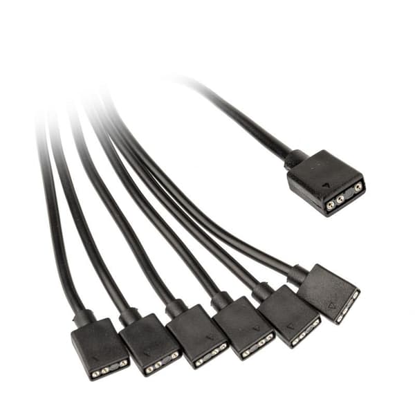 Kolink cable splitter 1-6 3-pin 5V, ARGB Accessories