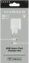 Miniatyrbilde 5 av 5: Vivanco charger USB-C - USB-A 65W 1m (62773)