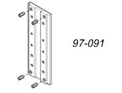 MOUNT. KIT SERIE100/200/300/400/IN ALU PROFILE WALLMOUNT TRACK