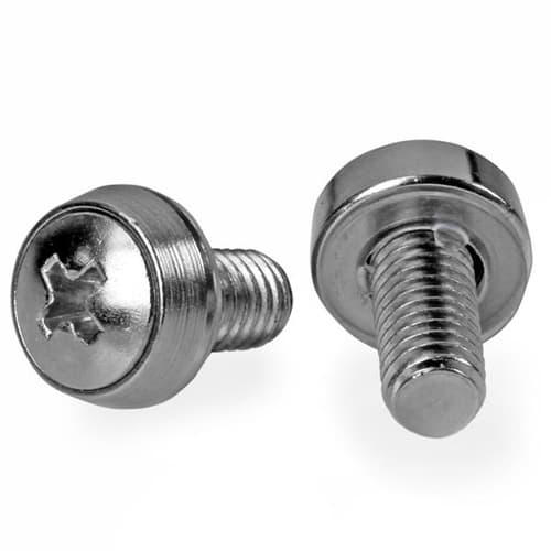 StarTech.com M6 x 12mm - Screws - 100 Pack - M6 Mounting Screws for Server Rack & Cabinet (CABSCREWSM62) - screw kit