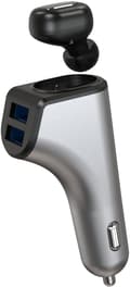 Miniatyrbilde 1 av 5: Platinet car charger 2xUSB 3,1A + Bluetooth earphone Duos (44639)